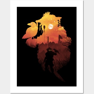 Bloodhound Sunset Posters and Art